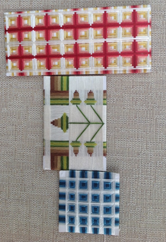 Cabinet of Curiosities, silk wrapped cards for back and one side of trinket box