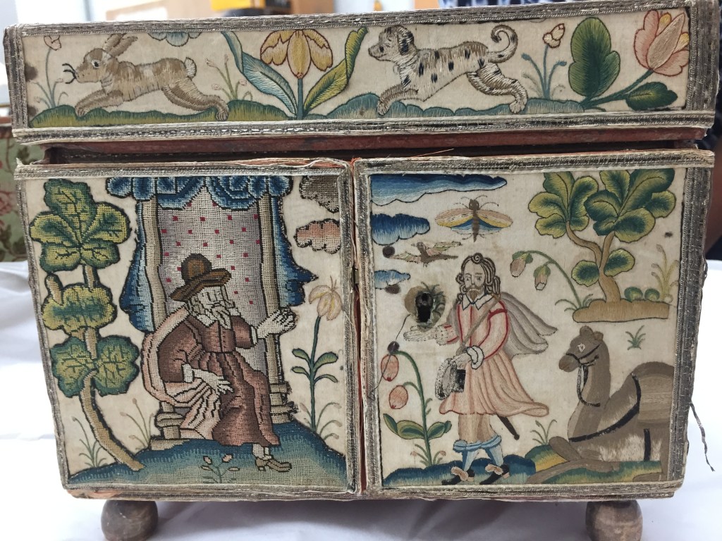 Opening front panels on the Bourne Casket