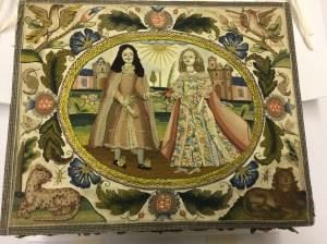 Bond Family raised work casket c.1685