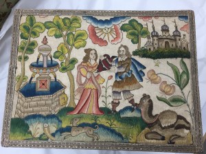 Rebecca drawing water