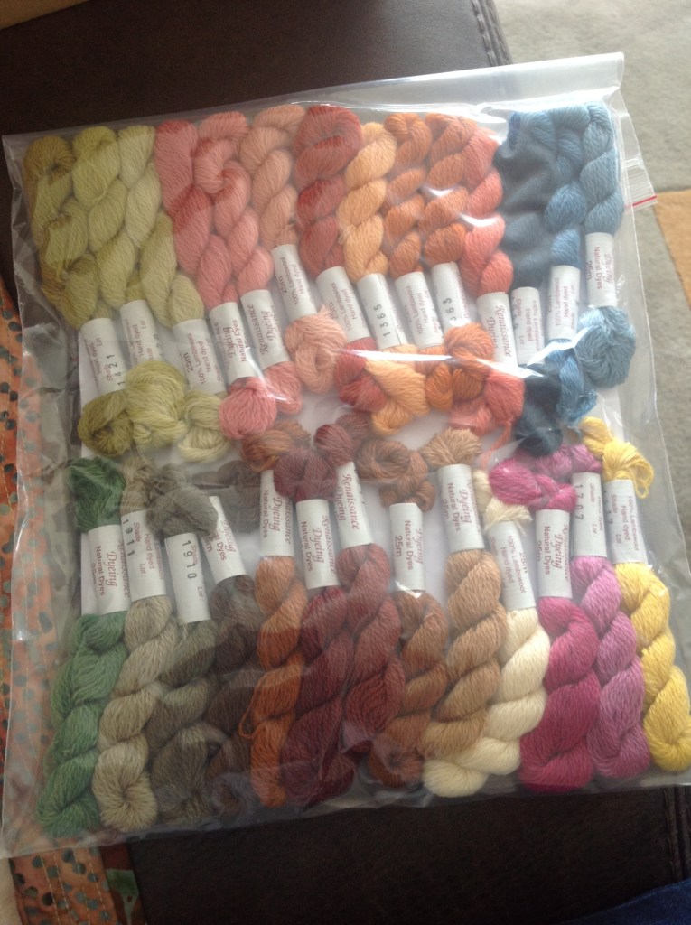 Crewel wool from Renaissance Dyeing Elizabethan range.